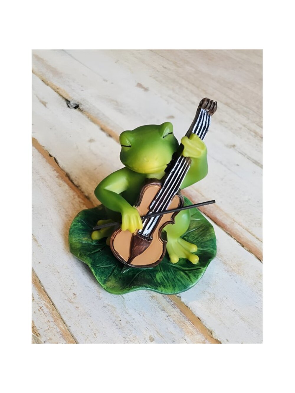 Miniature Frog Garden Statue - 2" Tall - Mini Outdoor Accessory Figurine